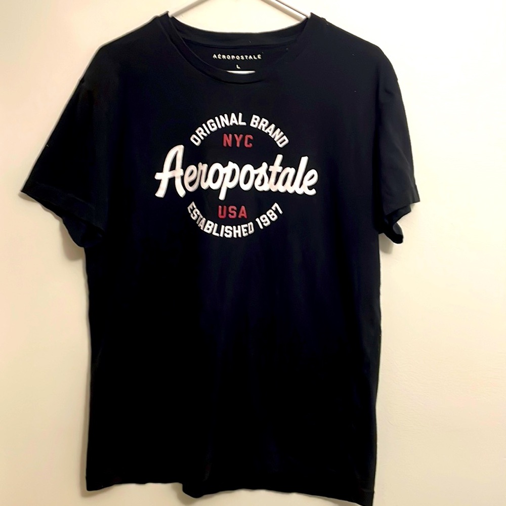 AEROPOSTALE MENS LARGE BLACK TSHIRT